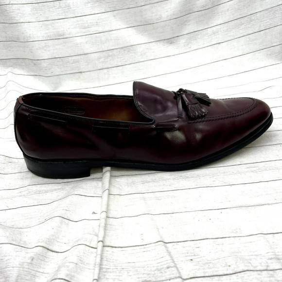 Allen Edmonds Grayson 8297 Men’s Tassel Burgundy Leather Loafer Shoes Size 14B main image 9